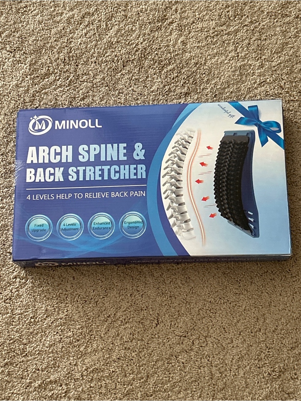 Minoll 4-Level Adjustable Arch Spine & Back Stretcher – Brand New